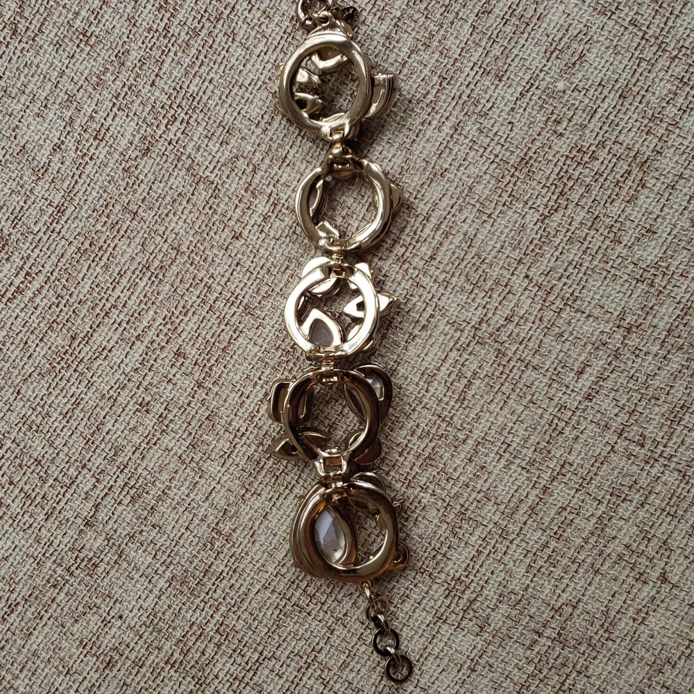 J.Crew Iridescent Crystal Wreath Cluster Bracelet - Picture 7 of 9
